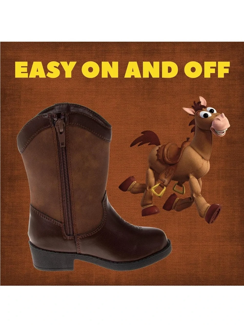 Toy Story Woody Cowboy Cowgirl Boots - Brown